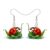 LONYOO Acrylic Cute Sunflower Ladybug Earrings Dangle Insect Lady Bug Jewelry Ladybug Gifts for Women Mom Gardeners Nature Lovers (Greenness)