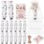 Loopeer 48 Set Teacher Halloween Gifts Mini Cute Ghost Reading Hand Cream Bulk with Thank You Teacher Cards Twine Organza Bags Travel Size Moisturizing Hand Lotion Halloween Party Favors Bookish Gifts