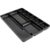 Lorell Drawer Tray Organizer, 9-Compartments, 9.38″ x 14″ x 1.25″, Plastic, Black