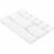 Lorell Drawer Tray Organizer, 9-Compartments, 9.38″ x 14″ x 1.25″, Plastic, Clear