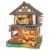 LORENOOK Japanese Book Nook Kit for Adults with Lights, Bridgeside Machiya
