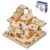 Losbenco Wooden Marble Run Electric Motorized, Electric Model Kit Marble Run Brain Teaser Wooden Puzzles Building Toy, 3D Wooden Puzzles for Adults and Kids to Build