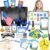 Loscola Pretend Play School Set for Kids Girls 4-12, Kids Teacher Play Sets for Girls, Teacher Supplies Toys with Teacher Bag, Whiteboard, Educational Posters, Magnetic Numbers and More, Ideal Gift