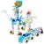 Lottmopi Mars Deer Collision Transforming Car Toy, 2-in-1 Magnetic Crash Convertible Robot Mars Deer Toys for Kids Ages 3-12, Perfect Christmas Birthday Gift for Boys & Girls (Blue Deer)