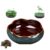 Lotus Bowl Planter for Indoor Water Planting, Ceramic Lotus Bowl Planter-Indoor Leak-Proof Hydroponic Pot，Durable & Easy to Maintain，Perfect for Bonsai, Succulents & Lotus (Blue, Medium)