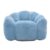 Lotus Flower Bean Bag Chair for Adults, Faux Fur Oversized Floor Sofa, Pre-Filled Fluffy Reading & Gaming Chair for Living Room, Bedroom, Small Spaces (Blue)
