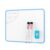 LOUKIN Small Dry Erase Lapboard, 9 x 12 Inch Double Sided (Ruled/Plain), Seamless Frame Design, Mini Magnetic Whiteboard Set, Great for Kids, Classroom and School (1 Eraser&2 Markers Included)