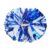 Lovecheer 2PCS Blue and White Pom Poms Cheerleading