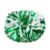 Lovecheer 2PCS Metallic Green and White Pom Poms Cheerleading Pro