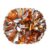 Lovecheer 2PCS Metallic Orange and Silver Pom Poms Cheerleading