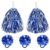 Lovecheer 5PCS Blue and Silver Pom Poms Cheerleading and Pompoms Hair Rope Cheerleader Costume for Basketball Football Sports Team Spirits New Year Birthday Dance Performance