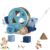 LOVELAND Wooden Toys – 2 Items: Take-Apart STEM Building Set with Wooden Tools & FSC Certified Seal Shape Sorter Pull Toy, Montessori Gift for Toddlers Ages 1-5