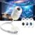 Lovelycat Hd Smart Dynamic 5d Holographic Night Light Projector, 2-in-1 Galaxy Projector Night Light, 360° Adjustable Galaxy and Ocean, Starry Sky Projection, Plug-and-Play Hd Star Lamp，3 Lens
