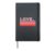 LOVE Retro 70s Heart Rainbow Stripe Girls Teens Womens Top Hardcover Journal, Black