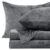 Love’s cabin Flannel Sheets Set Queen, Grey, 4 Pieces, 15″ Deep Pocket