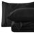 Love’s cabin Fleece Queen Sheet Set – 4 Pcs Black Super Soft Plush Polar Fleece Bed Sheets Set with 16″ Deep Pocket,Cozy Warmth for Cold Season(1 Flat Sheet,1 Fitted Sheet,2 Pillow Cases)