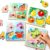 LovesTown Wooden Peg Puzzles, 4PCS