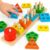 LovesTown Wooden Stacking Sorting Toy, 20PCS