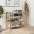 LPERTGFHU 4-Tier Bamboo Shoe Rack Organizer, Free Standing Storage Shelf for Entryway, Hallway, Closet, 26.77 x 11.02 x 24.80 Inches