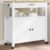 LPERTGFHU Kitchen Trolley with Drawer and 2 Doors, Solid Pine Wood Storage Cart on Wheels, 33.1×15.7×34.8 Inch Utility Island for Kitchen Living Room