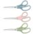 LSLCQW 3-Pack 8″ Heavy Duty Scissors with Ultra Sharp Blades and Comfort Grip Handles – For Office, Home, School, Sewing, and Crafts (Pale Blue and Green)