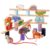 lstyty Montessori 2 in 1 Wooden Animal Balance Stacking Toy