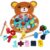 lstyty Montessori 2 in 1 Wooden Magnetic Fishing Game Toy