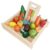 lstyty Montessori Wooden Cutting Fruit Vegetable Play Food Set