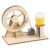 lstyty Montessori Wooden Hand Crank Electricity Generation Model