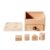 lstyty Montessori Wooden Shape Sorting Box with Drawer