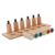lstyty Montessori Wooden Tactile Perception Cylinders Set