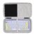 LTGEM Case Compatible with Logitech POP ICON Combo Bluetooth Keyboard and Mouse Combo, Office Travel Carrying Storage Bag – Black+Gray(Case Only)