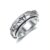 LUANIOL Skull Fidget Spinner Ring 18K White Gold Plated Skull Anxiety Ring for Women Gothic Jewelry Gift for Men(Size 7-9) (9)