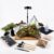 Luckyrunes Complete Glass Terrarium Kit with Live Moss, Triangle Mountain