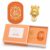 Lucky Turtle Wallet Charm, Feng Shui Coin Talisman with Leather Sleeve (1pc with orange box)
