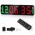 LUCORB Gym Timer – Large Digital Gym Clock Wall with Interval Time Progress Bar, Countdown/Up Stopwatch, Remote Control for Home Gym Garage Boxing Crossfit