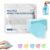 LUFFOR Multi-surface Floor Cleaning Tablets, 100 Piece Floor Cleaning Tablets Multi- Surface Cleaner, Non-Residue Disks for Hardwood Tile Laminate Mopping Daily Floor Care(Blue,30pcs)