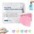 LUFFOR Multi-surface Floor Cleaning Tablets, 100 Piece Floor Cleaning Tablets Multi- Surface Cleaner, Non-Residue Disks for Hardwood Tile Laminate Mopping Daily Floor Care(Pink,60pcs)