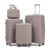 Luggage Sets, 20″/24″/28″ Rolling Suitcase with 14″ Cosmetic Case,Champagne