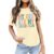 LUKYCILD Teacher Shirt Women First Day of School Shirts Progress Over Perfection Tee Casual Teacher Life Short Sleeve T-Shirt