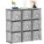 LUKYTOWER 9 Cube Closet Organizer + 9 Bins + Labels