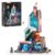 Lumibricks Cyberpunk Neon-Tech-Tower Lighting-Building -Bricks Set – 2227pcs Modular High-Tech Corporate Landmark Model for Adults, Sci-Fi Data Tower Kit for Desk Display, Creative Gift Toys