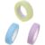 LUMINFLY 3 Pcs Lace Tape Stickers, Adhesive Lace Tapes, Cotton Fabric DIY Craft Decorative Tapes with Double Sided Backing for Scrapbooking, Photo Frame, Present Wrapping, Violet Green Blue