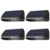 LUMINFLY 4 Pcs Solar Fence Lights Outdoor LED, 5.9 x 2.8 in / 15 x 7 cm Solar Wall Light, Auto On Off, Warm Light, Decorative Lighting for Courtyard, Garden, and Fence
