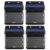 LUMINFLY 4 Pcs Solar Step Lights, Outdoor Waterproof Garden Lamp, Stainless Steel Outdoor Wall Lights for Stairs, Patio, Yard, Fence, Warm White Solar Outdoor Lights, Decorative Step Lights