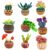 LUMINFLY Succulent Needle Felting Kit, DIY Wool Felt Kit with Materials and English Instructions, Easy Craft for Beginners, Home Decor Project, and Creative Handmade Present for Relaxing Craft Time