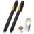 LUMINFLY Tailor’s Chalk Pen Set, 2 Holders with 20 Refills, Black White Yellow, Fabric Marking Tools with 0.2 mm Fine Tip, Ink That Fades with Heat, High Hardness, for Sewing, Quilting, Dressmaking