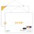 Lumspax Dry Erase Board for Wall, 24″ x 18″ Double-Sided Hanging Magnetic Whiteboard with 6 Markers, 6 Magnets and 3 Mini Sticky Notes, Large White Board for Kids, School, Home, Office