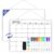 Lumspax Monthly Calendar Dry Erase Board for Wall, 16″x12″ Double-Sided Magnetic Calendar White Board with Hooks, Silver Aluminum Alloy Frame Hanging Whiteboard for Office, Home, School