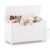 LunaThreads 2.7 Cubic Feet Large Wooden Toy Chest Bench with Slow Close Lid, Multi-Purpose Toy Storage Box Toy Organizer Trunk for Bedroom Living Room